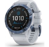 Смарт-годинник Garmin Fenix 6 Pro Solar Edition Mineral Blue with Whitestone Band (010-02410-19/18)