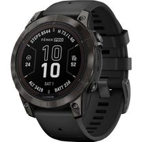 Смарт-годинник Garmin Fenix 7 Pro Sapphire Solar Carbon Gray DLC Titanium with Black Silicone (010-02777-54) (UA)