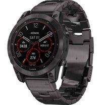 Смарт-годинник Garmin fenix 7 Sapph Sol, Carbon Gray DLC Ti w/DLC Ti Bracelet, GPS (010-02540-39) (UA)