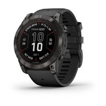 Смарт-годинник Garmin Fenix 7X Pro Sapphire Solar Carbon Gray DLC Titanium with Black Band (010-02778-54) (UA)