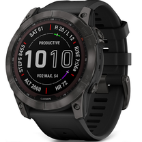 Смарт-годинник Garmin Fenix 7X Sapphire Solar Carbon Gray DLC Titanium with Black Band (010-02541-10/11/34)