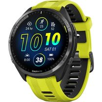 Смарт-годинник Garmin Forerunner 965 Carbon Gray DLC Titanium Bezel with Black Case/Amp Yellow/Black Silicone Band (010-02809-82) (UA)