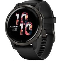 Смарт-годинник Garmin Venu 2 Slate Stainless Steel Bezel with Black Case and Silicone Band (010-02430-11/01/61)