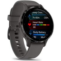Смарт-часы Garmin Venu 3S Slate S. Steel Bezel w. Pebble Gray Case and S. Band (010-02785-00)
