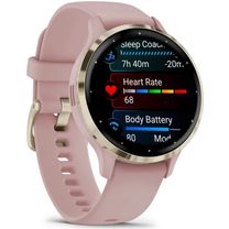 Смарт-часы Garmin Venu 3s Soft Gold Stainless Steel Bezel with Dust Rose Case and Silicone Band (010-02785-03/53)