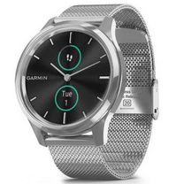 Смарт-годинник Garmin vivomove Luxe Premium Silver-Black Milanese (010-02241-23)