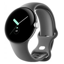 Смарт-часы Google Pixel Watch Polished Silver Case/Charcoal Active Band