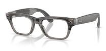 Смарт-окуляри Ray-Ban Meta Blayzer Optics Gen 2 Large Matte Transparent Ice Grey Frame / Demo Lens (RW7001 8529 54-19)