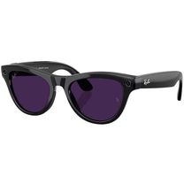 Смарт-окуляри Ray-Ban Meta Skyler Gen2 Standard Shiny Black Frame / Clear to Amethyst Transitions Lenses (RW4014 601/CH 52-20)