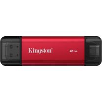 Портативный SSD Kingston Dual USB-A/C 2TB Dual Portable 1050MB/s USB 3.2 Gen 2 Red/Black (SPSD/2TB)