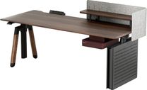 Комп’ютерний стіл Sihoo D07 1.8m Walnut/Black (D07A-101/D07J-101-AB/D07-P)