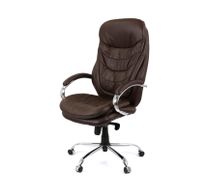 Крісло АКЛАС Валенсія Soft CH MB Коричневий (Шкіра LC-K) (00076464)