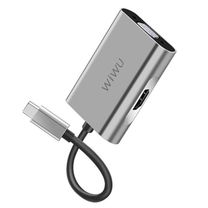 Переходник adapter USB-C HUB 2in1 Wiwu A20VH