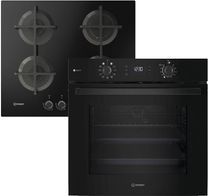 Комплект духова шафа + варильна поверхня Indesit IOK58HSB + ING61T/BK1