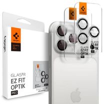 Захисне скло для камери Spigen iPhone 17 Max/ 17 Pro/ 16 Max/ 16 Pro EZFit Optik Pro (2шт) Silver (AGL10124)