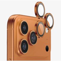 Лінза на камеру +NEU Chatel Metal Frame Lens Protector Glass for iPhone 17 Pro/17 Pro Max Orange
