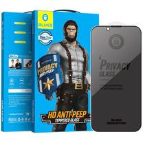 Захисне 2.5D скло Blueo Full Cover Anti-Peep Apple iPhone 15 Plus / 16 Plus (6.7")