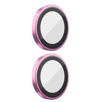 Захисне скло BlueO Metal на камеру для Apple iPhone 16 (6.1") / 16 Plus (6.7") (Рожевий / Pink)