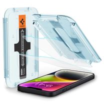 Захисне скло Spigen для iPhone 16e / 14 / 13 / 13 Pro - EZ FIT GLAS.tR (2 шт), Clear (AGL03385)