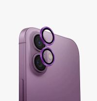 Лінза на камеру +NEU Chatel Metal Frame Lens Protector Glass for iPhone 16 /16 Plus Pink