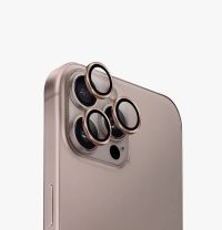Лінза на камеру +NEU Chatel Metal Frame Lens Protector Glass for iPhone 16 Pro/16 Pro Max Gold