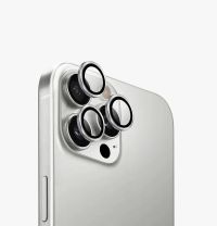Лінза на камеру +NEU Chatel Metal Frame Lens Protector Glass for iPhone 16 Pro/16 Pro Max Silver