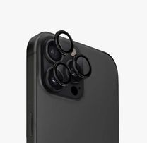 Лінза на камеру +NEU Chatel Metal Frame Lens Protector Glass for iPhone 16 Pro/16 Pro Max Black