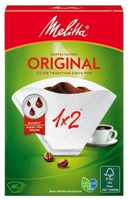 Фільтр для крапельної кавоварки Melitta 1X2/40 FILTERBAGS 1X2/40 (4006508123094) - фото 1