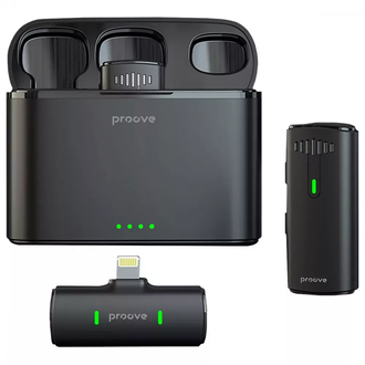 Бездротовий петличний мікрофон Proove Demo Lightning black PMDM00010102 - фото 1