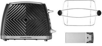 Тостер Russell Hobbs Groove Black 26390-56 Europe - фото 2