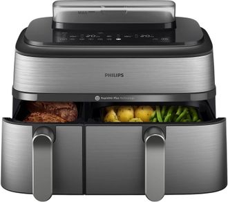 Мультипечь Philips Dual Basket Airfryer 5000 Series NA555/00 Europe - фото 3