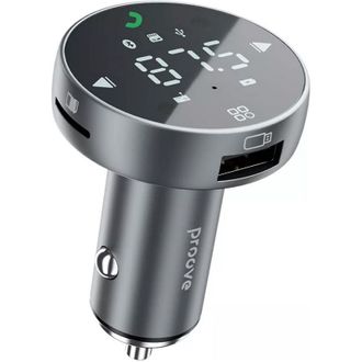 Автомобильное зарядное устройство Proove FM Launcher Sound Sync 30W (PD+QC3.0) Type-C+USB (gray) (FMSS30110003) - фото 1 Автомобильное зарядное устройство Proove FM Launcher Sound Sync 30W (PD+QC3.0) Type-C+USB (gray) (FMSS30110003) - фото 1