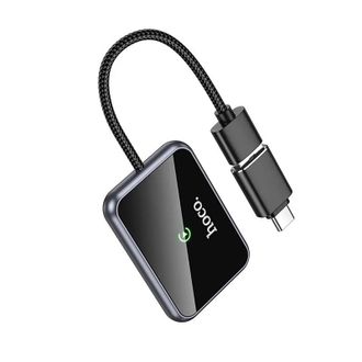 Адаптер HOCO HU1 Way car wireless CarPlay adapter Metal Gray - фото 2