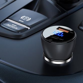 Автомобильное зарядное устройство Acefast B6 Fast Charge Car Charger 63W Black (AFB6B) - фото 3