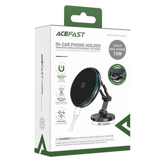 Автотримач з БЗП Acefast D30 Magnetic Wireless Charging (Black) - фото 2 Автотримач з БЗП Acefast D30 Magnetic Wireless Charging (Black) - фото 2