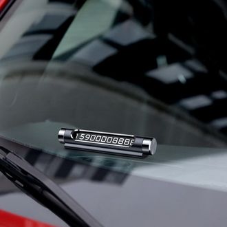 Парковочная карта Baseus Metal Temporary Parking Number Plate (Dual-Number Version) (black) (ACNUM-C01) - фото 2