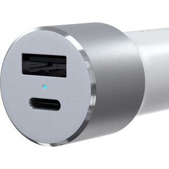 Автомобільна зарядка Satechi 72W Type-C PD Car Charger Silver (ST-TCPDCCS) - фото 3 Автомобільна зарядка Satechi 72W Type-C PD Car Charger Silver (ST-TCPDCCS) - фото 3