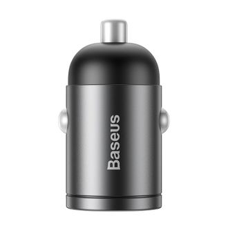 Автомобильное зарядное устройство Baseus Tiny Star Mini Quick Charge Car Charger USB Port 30W Gray (VCHX-A0G) - фото 2
