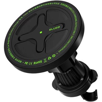 Автомобільний тримач із бездротовою зарядкою Blueo Ape Legend with MagSafe (black) - фото 1