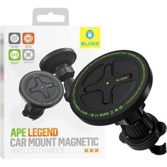 Автомобільний тримач із бездротовою зарядкою Blueo Ape Legend with MagSafe (black) - фото 3