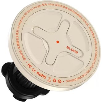 Автомобільний тримач із бездротовою зарядкою Blueo Ape Legend with MagSafe (white) - фото 1