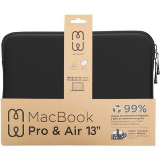 Чохол MW Basics 2Life Sleeve Case Black/White for MacBook Pro 13" M1/M2/MacBook Air 13" M1 (MW-410139) - фото 3 Чохол MW Basics 2Life Sleeve Case Black/White for MacBook Pro 13" M1/M2/MacBook Air 13" M1 (MW-410139) - фото 3