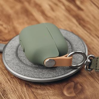 Чохол Moshi Pebbo Case Mint Green for Airpods 3rd Gen (99MO123843) - фото 4 Чохол Moshi Pebbo Case Mint Green for Airpods 3rd Gen (99MO123843) - фото 4