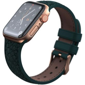 Ремешок Njord Salmon Leather Strap Dark Green for Apple Watch 41mm/40mm (SL14112) - фото 6 Ремешок Njord Salmon Leather Strap Dark Green for Apple Watch 41mm/40mm (SL14112) - фото 6