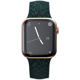 Ремешок Njord Salmon Leather Strap Dark Green for Apple Watch 41mm/40mm (SL14112) - фото 5 Ремешок Njord Salmon Leather Strap Dark Green for Apple Watch 41mm/40mm (SL14112) - фото 5