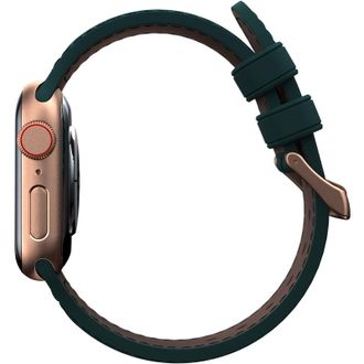 Ремешок Njord Salmon Leather Strap Dark Green for Apple Watch 41mm/40mm (SL14112) - фото 4 Ремешок Njord Salmon Leather Strap Dark Green for Apple Watch 41mm/40mm (SL14112) - фото 4