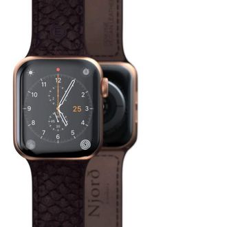 Ремешок Njord Salmon Leather Strap Rust for Apple Watch 41mm/40mm (SL14113) - фото 3