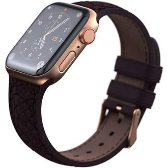 Ремешок Njord Salmon Leather Strap Rust for Apple Watch 41mm/40mm (SL14113) - фото 2