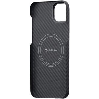 Чехол Pitaka MagEZ Case 3 Twill 600D Black/Grey for iPhone 14 (KI1401A) - фото 3 Чехол Pitaka MagEZ Case 3 Twill 600D Black/Grey for iPhone 14 (KI1401A) - фото 3