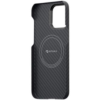 Чохол Pitaka MagEZ Case 3 Twill 1500D Black/Grey for iPhone 14 Pro Max (KI1401PM) - фото 2 Чохол Pitaka MagEZ Case 3 Twill 1500D Black/Grey for iPhone 14 Pro Max (KI1401PM) - фото 2